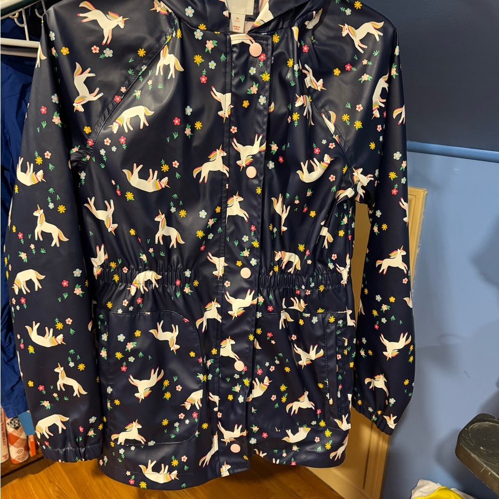 Unicorn Print Raincoat